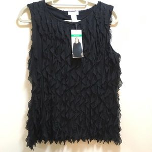 PM NWT Laura Ashley Frilly Top!